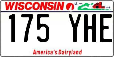 WI license plate 175YHE