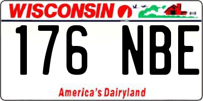 WI license plate 176NBE