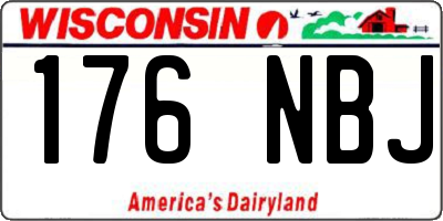 WI license plate 176NBJ