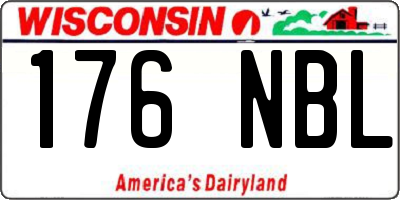 WI license plate 176NBL