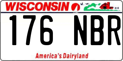 WI license plate 176NBR