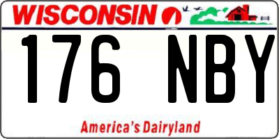 WI license plate 176NBY