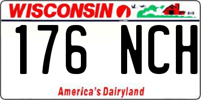 WI license plate 176NCH