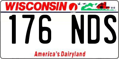 WI license plate 176NDS