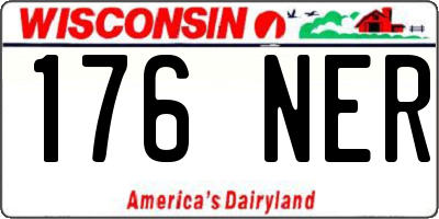 WI license plate 176NER