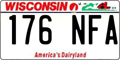 WI license plate 176NFA