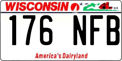 WI license plate 176NFB