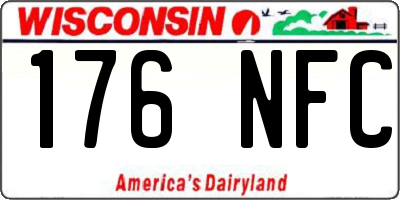 WI license plate 176NFC