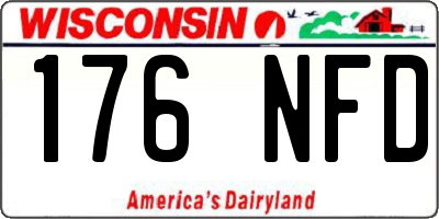 WI license plate 176NFD