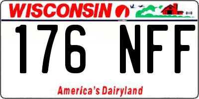 WI license plate 176NFF
