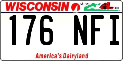 WI license plate 176NFI