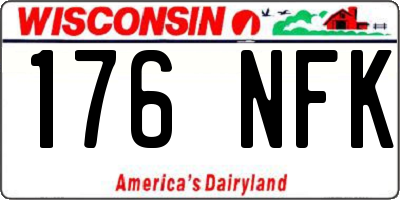WI license plate 176NFK