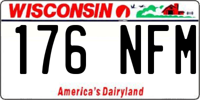 WI license plate 176NFM