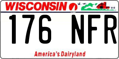 WI license plate 176NFR