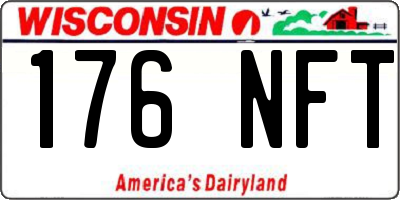 WI license plate 176NFT