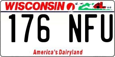 WI license plate 176NFU
