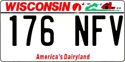 WI license plate 176NFV