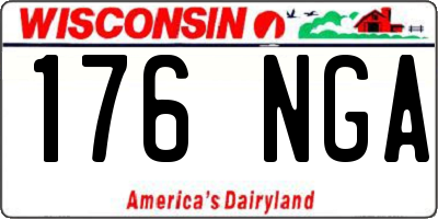 WI license plate 176NGA
