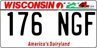 WI license plate 176NGF