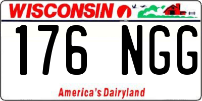 WI license plate 176NGG