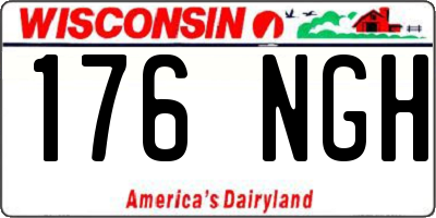 WI license plate 176NGH