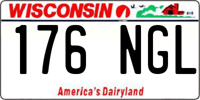 WI license plate 176NGL