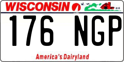WI license plate 176NGP