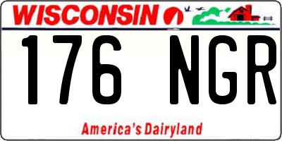 WI license plate 176NGR