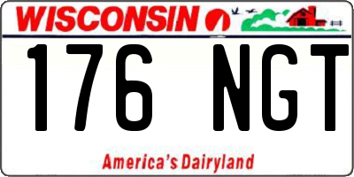 WI license plate 176NGT