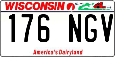 WI license plate 176NGV