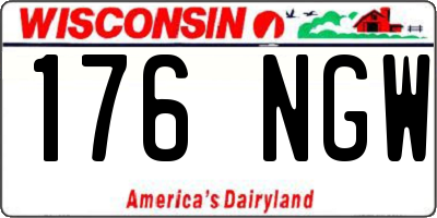 WI license plate 176NGW