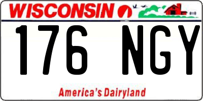WI license plate 176NGY
