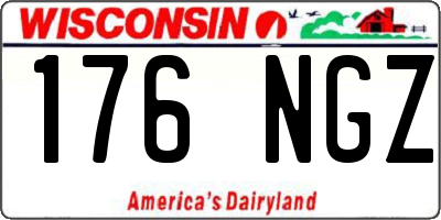WI license plate 176NGZ