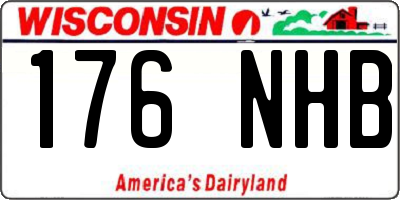 WI license plate 176NHB