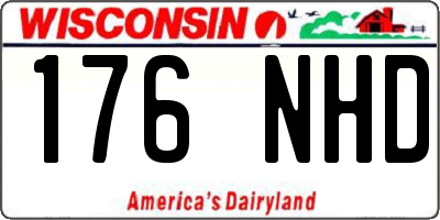 WI license plate 176NHD