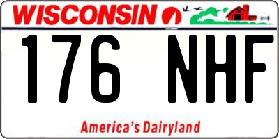 WI license plate 176NHF