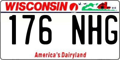 WI license plate 176NHG