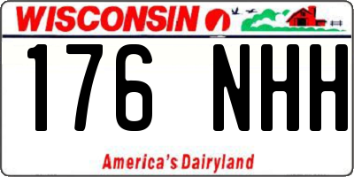WI license plate 176NHH