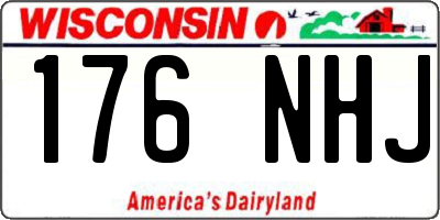 WI license plate 176NHJ