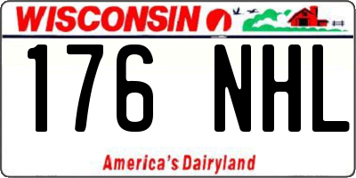 WI license plate 176NHL