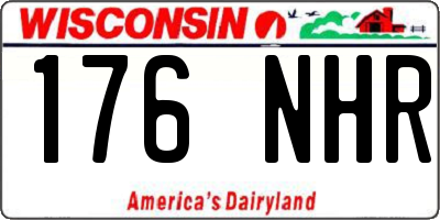 WI license plate 176NHR