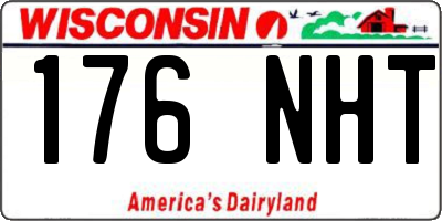 WI license plate 176NHT