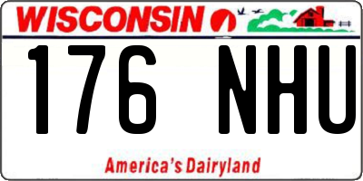 WI license plate 176NHU