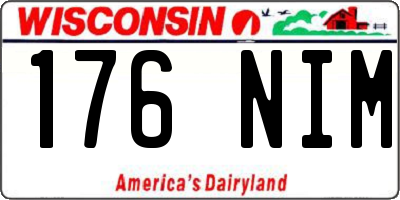 WI license plate 176NIM