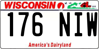 WI license plate 176NIW