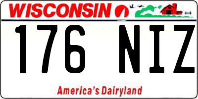 WI license plate 176NIZ