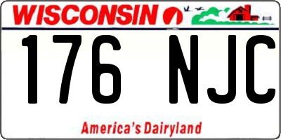 WI license plate 176NJC