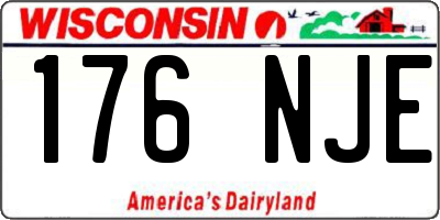 WI license plate 176NJE