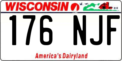 WI license plate 176NJF