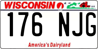 WI license plate 176NJG